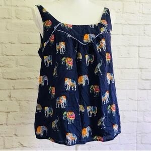 🐘Anthropologie Maeve Mazie cutout elephant tank